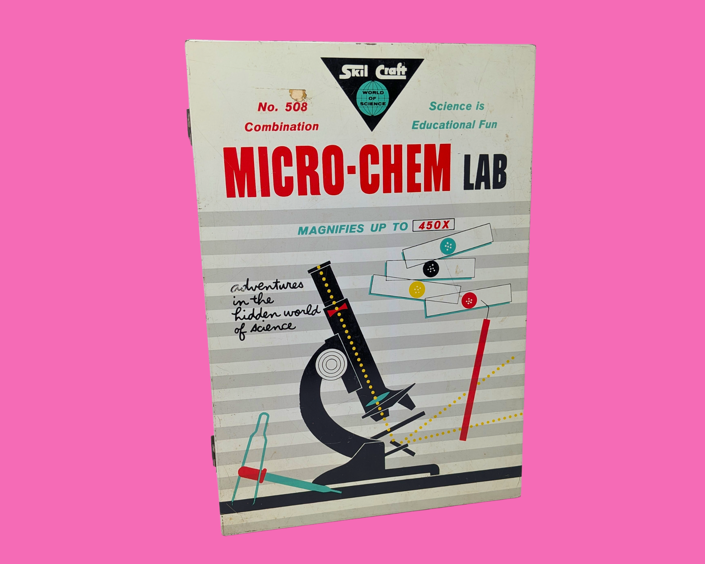 Télescope de laboratoire Micro-Chem vintage des années 1960