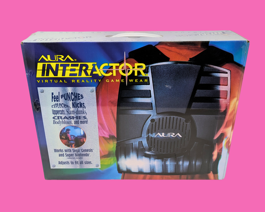 Casque de réalité virtuelle Aura Interactor vintage des années 1990, scellé, neuf