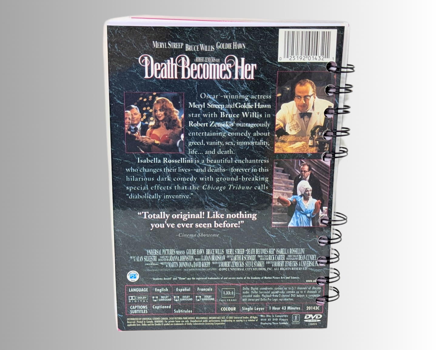 Death Becomes Her DVD Movie Notebook