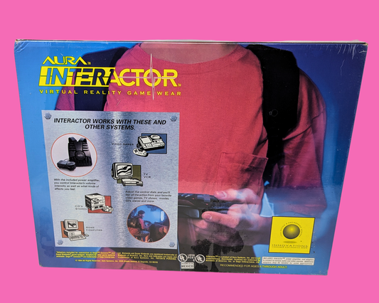 Casque de réalité virtuelle Aura Interactor vintage des années 1990, scellé, neuf