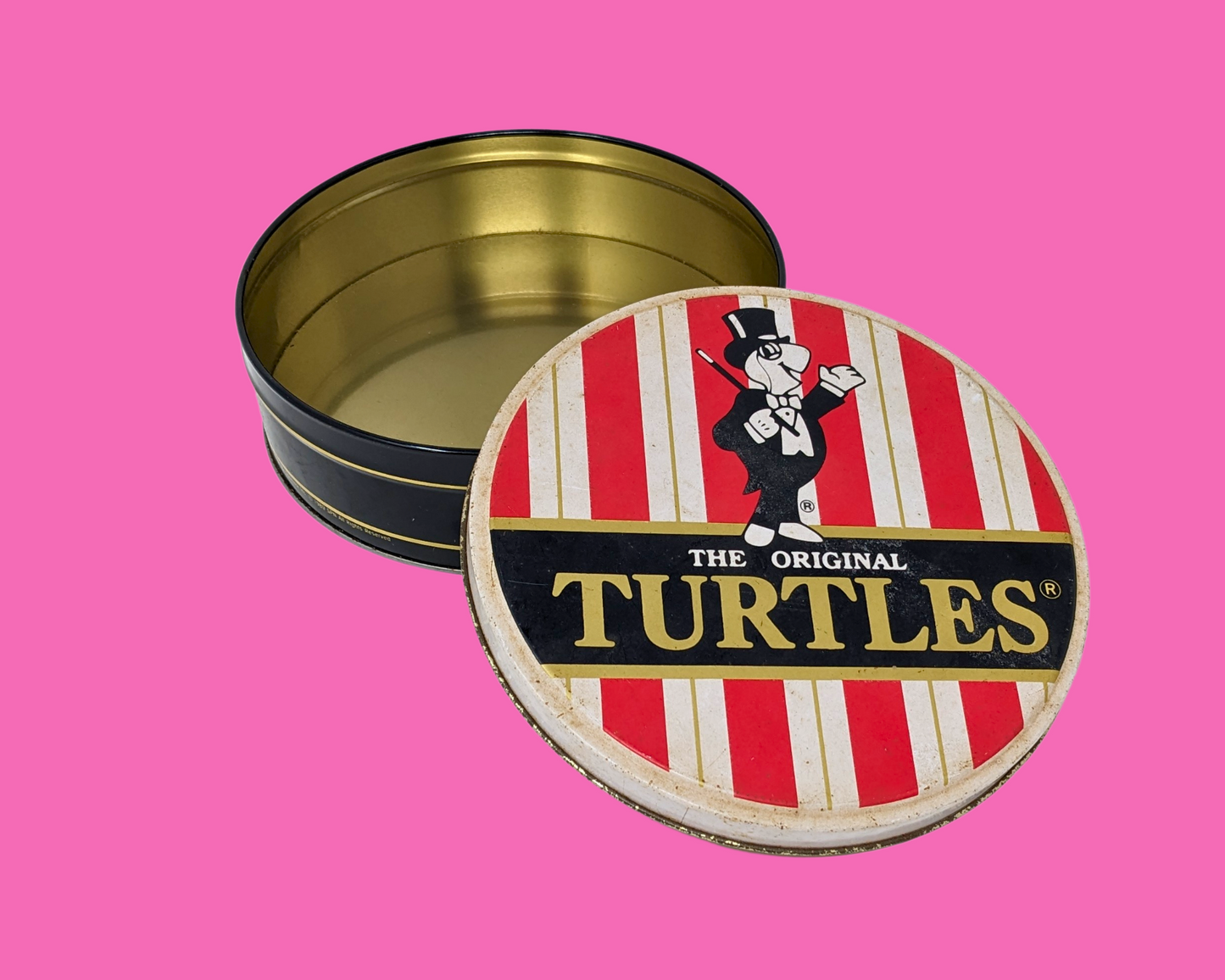 Boîte de chocolats Tortues vintage des années 1990