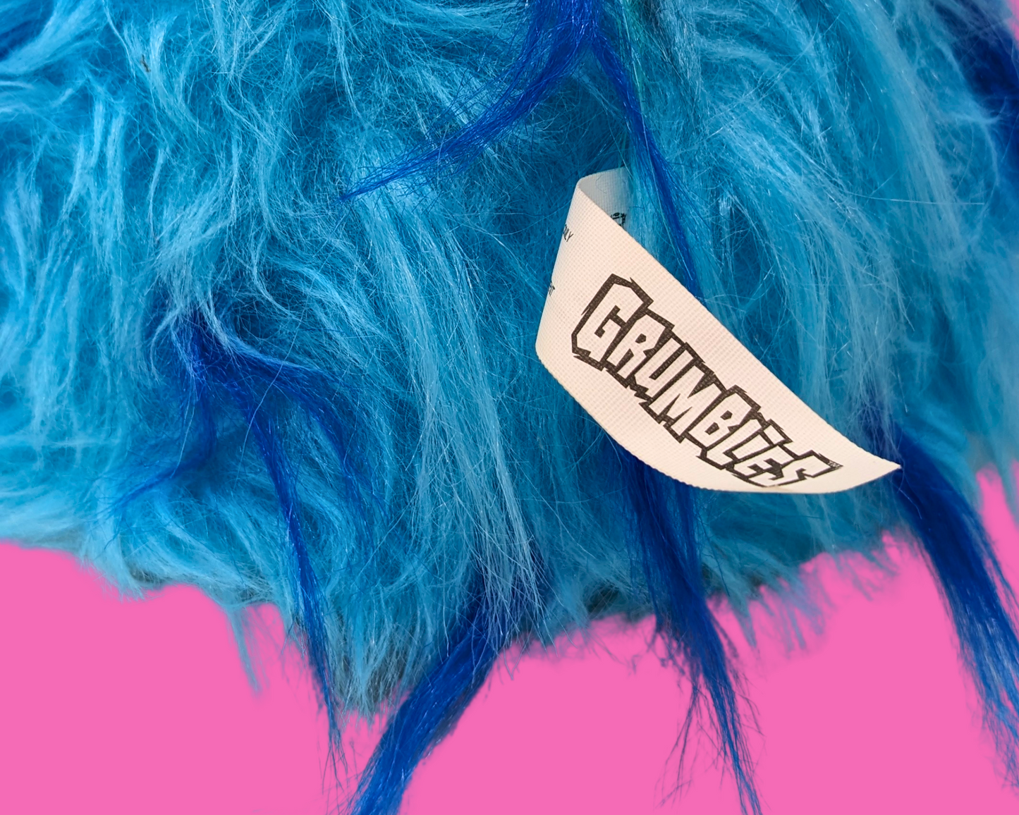 Jouet créature bleue Grumblies Y2K, en état de marche