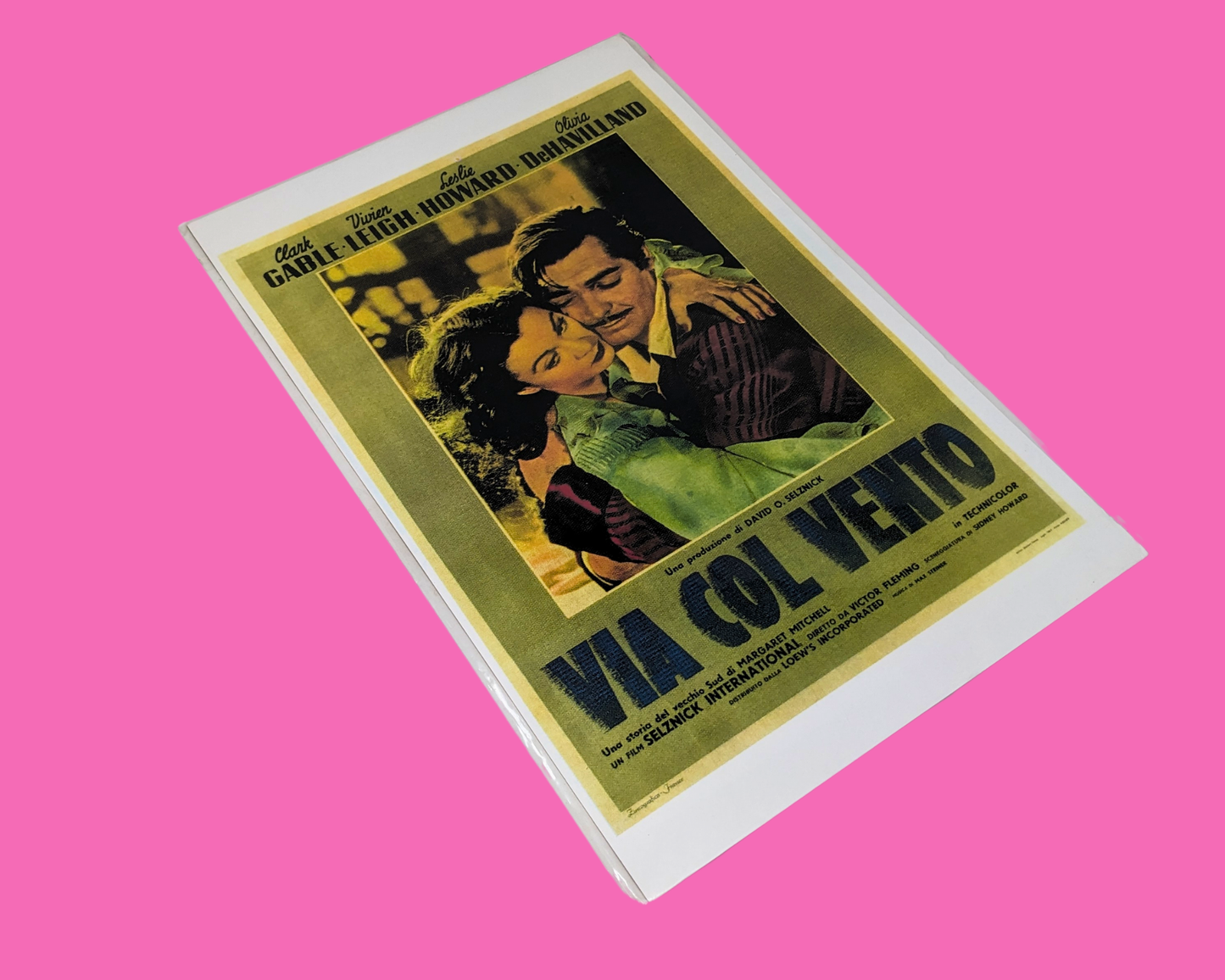 Italian Poster of Gone with the Wind
