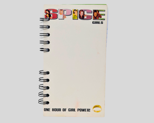 Carnet de notes VHS du film Spice Girls : Une heure de Girl Power