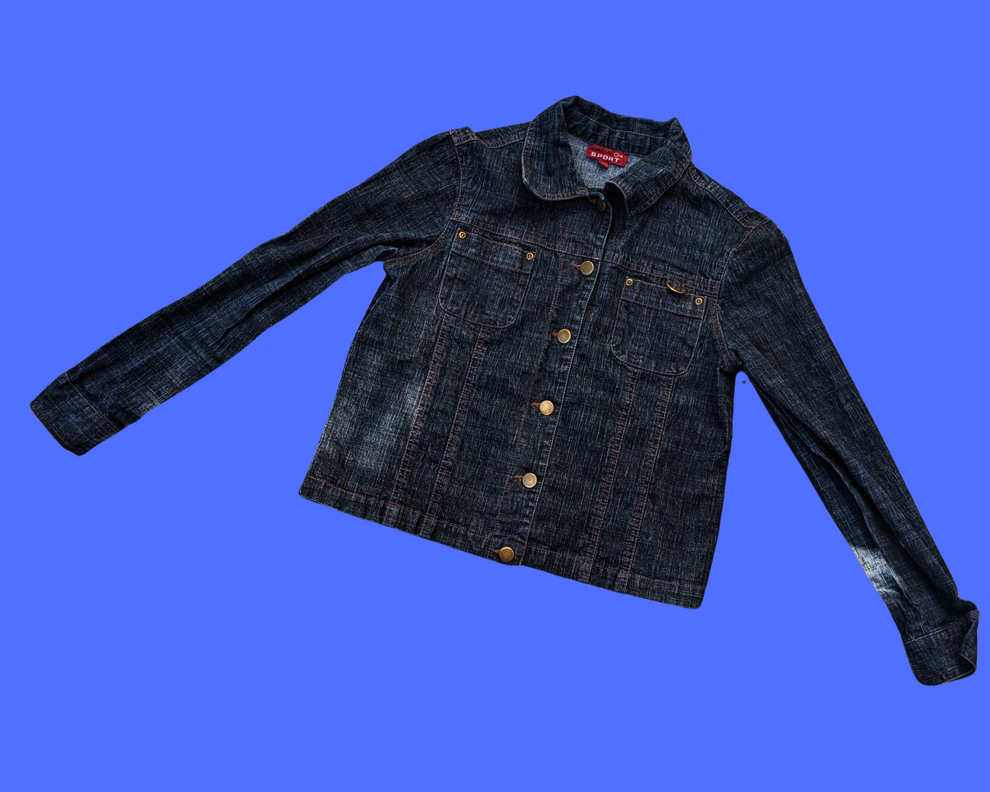Handmade, Upcycled Space Jam Denim Jacket Size S