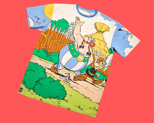 T-shirt et robe Astérix et Obélix vintage 1999, fait main et recyclé, taille 2XL