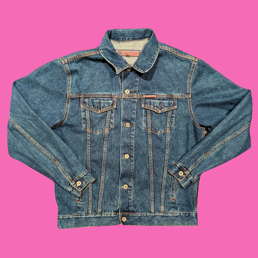 Bob Dylan Upcycled Denim Jacket Size XL