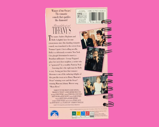 Carnet de notes VHS du film Breakfast at Tiffany's