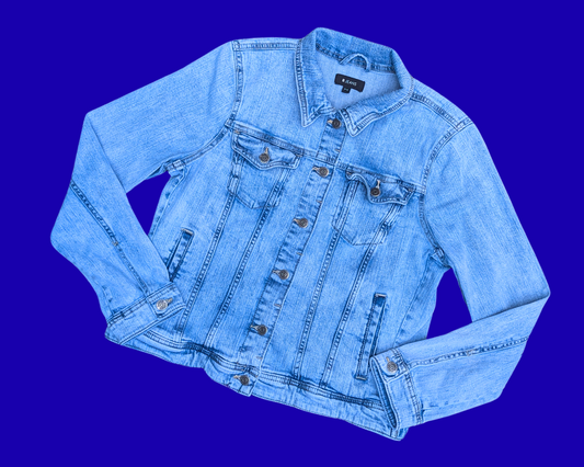 Handmade, Upcycled Céline Dion Denim Jacket Size M