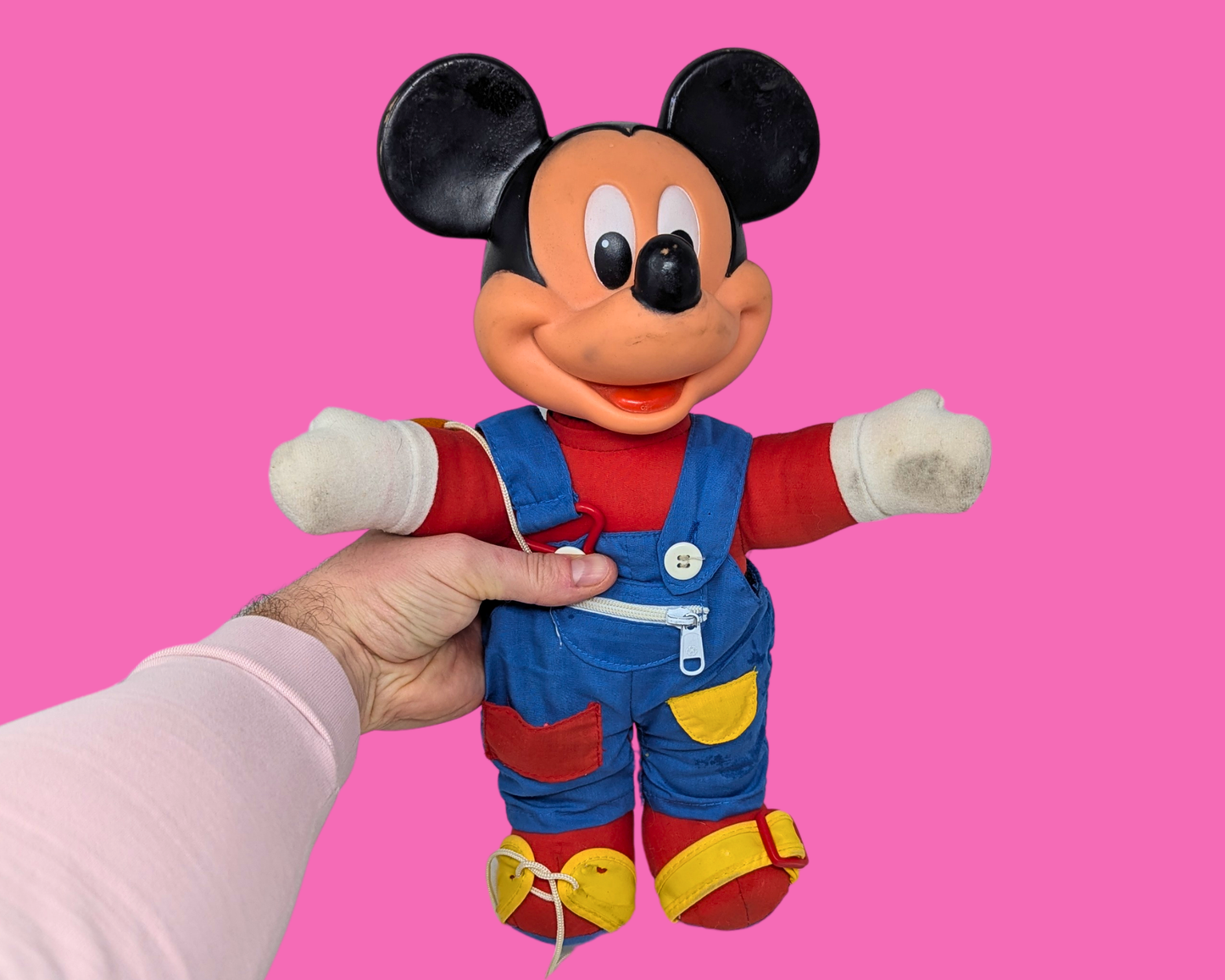 Poupée Mickey Mouse vintage des années 1980
