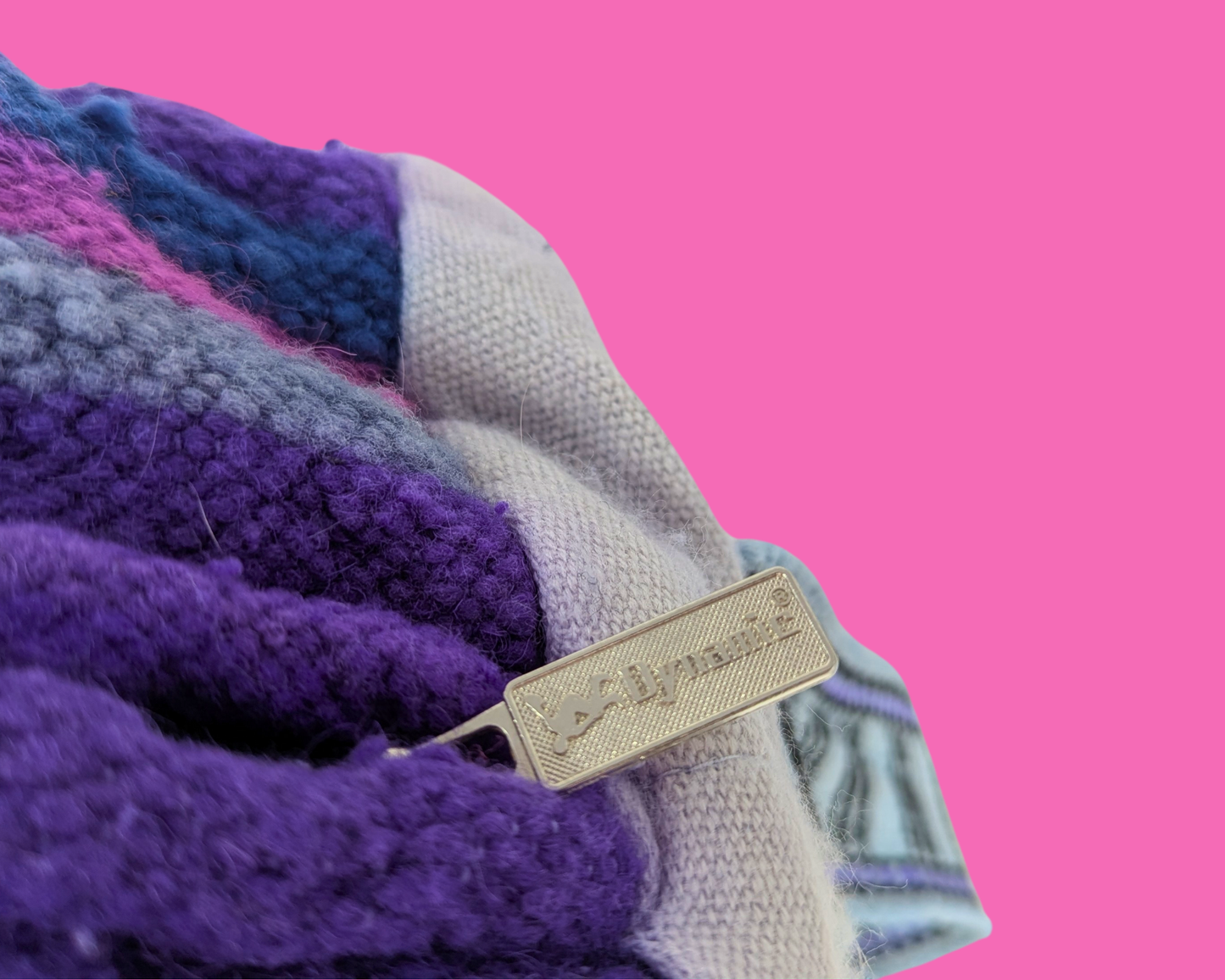 Petit sac de voyage bohème violet vintage des années 1990