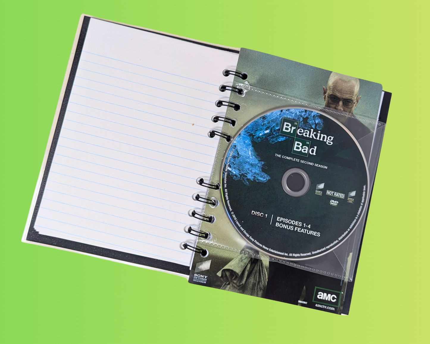 Breaking Bad Season 2 Episodes 1-7 DVD Movie Notebook