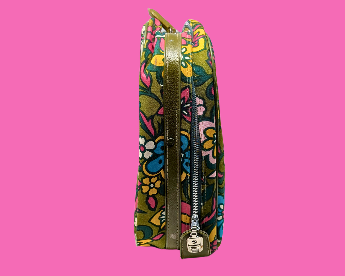 Valise vintage Groovy des années 1960 fabriquée au Japon