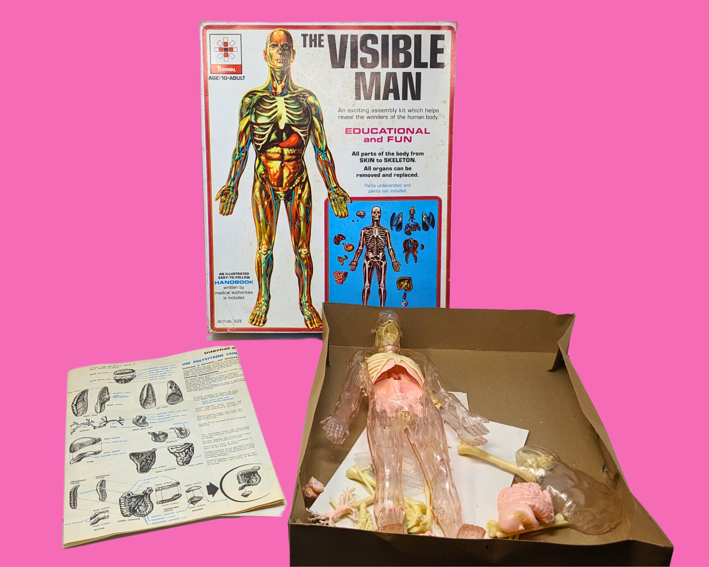 L'Homme Visible vintage des années 1970 dans son emballage d'origine