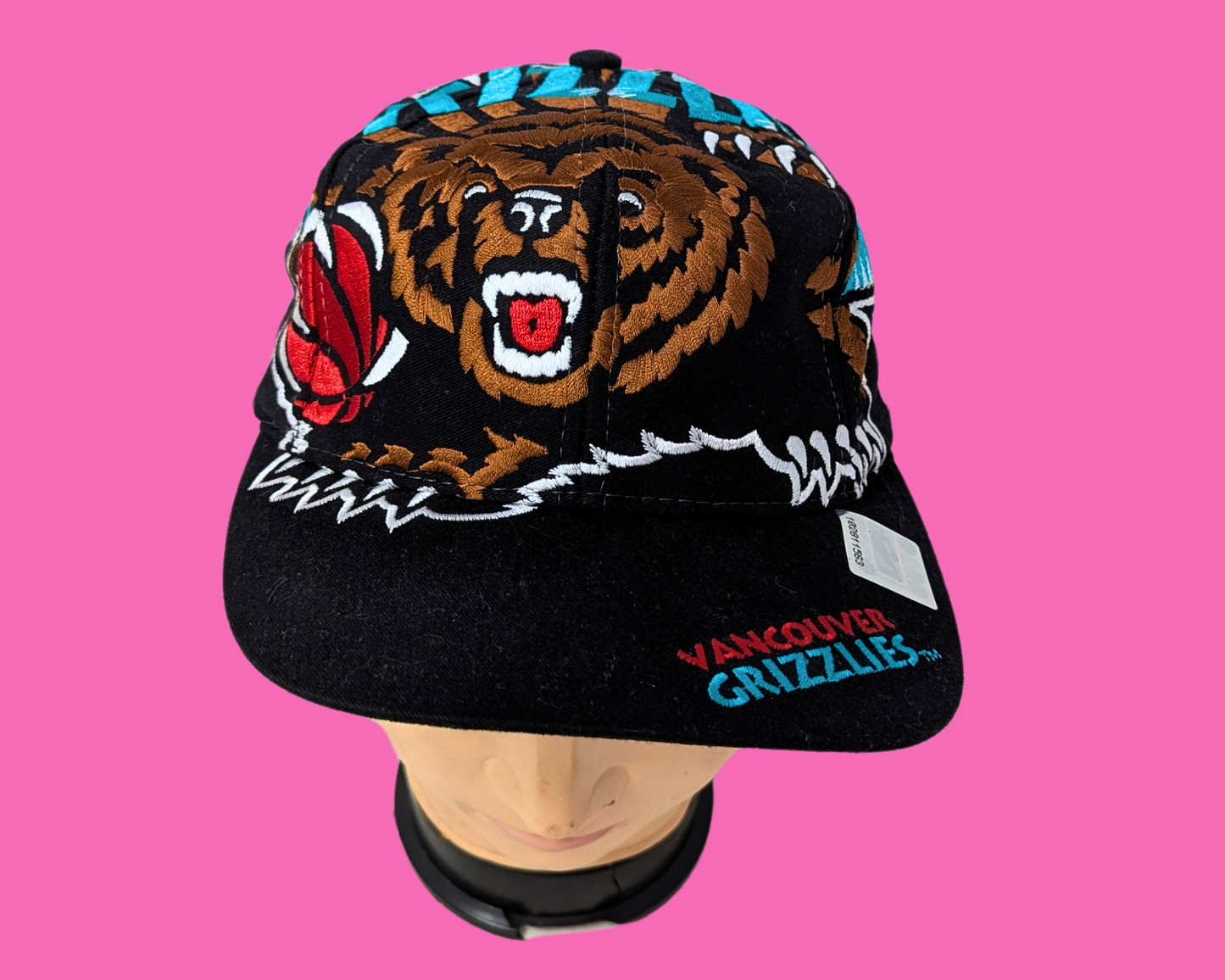 Vintage 1994 Basketball Vancouver Grizzlies Cap, One Size Fits All