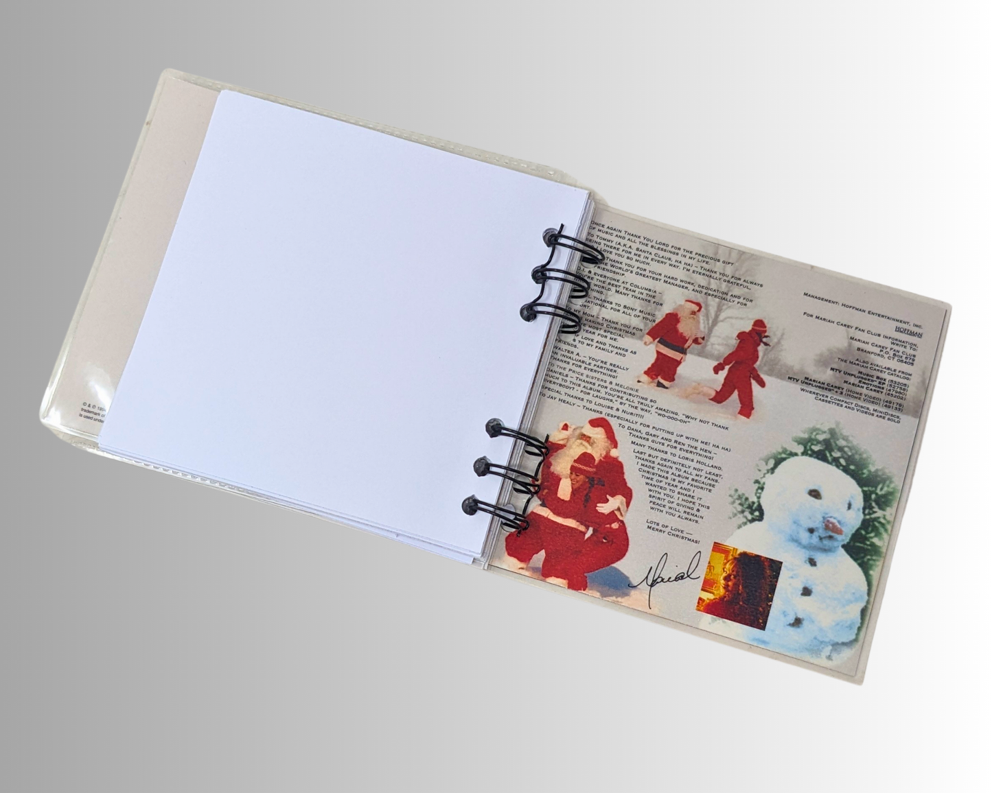 Mariah Carey, Merry Christmas CD Notebook