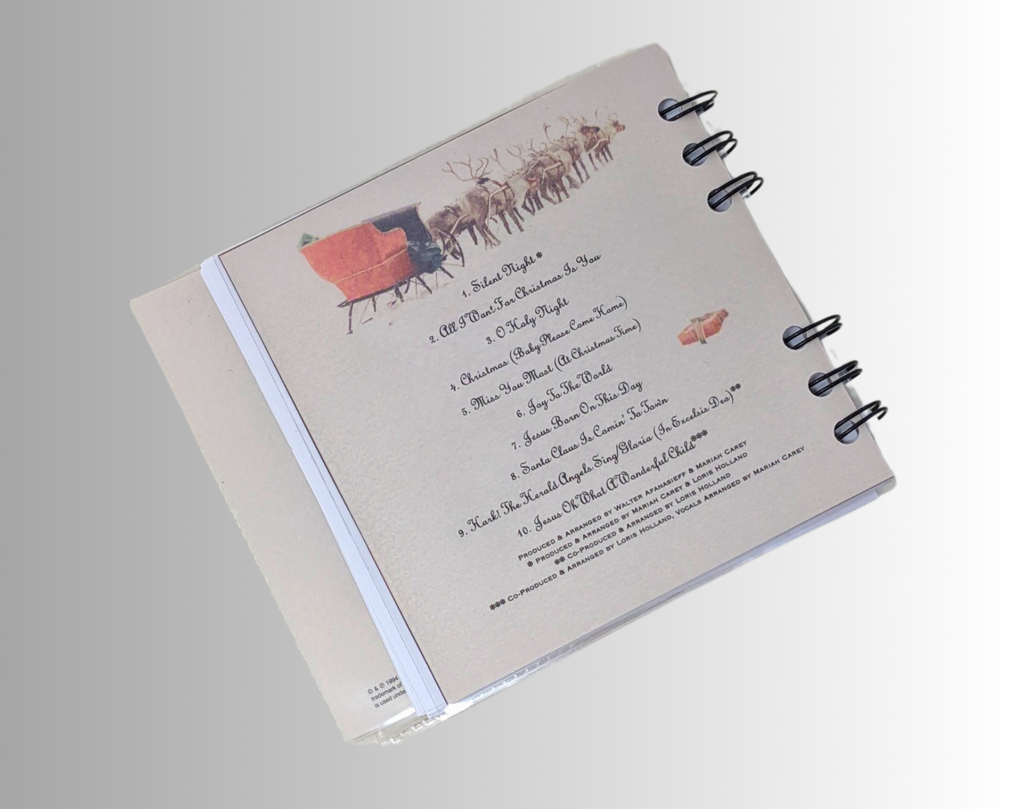 Mariah Carey, Merry Christmas CD Notebook