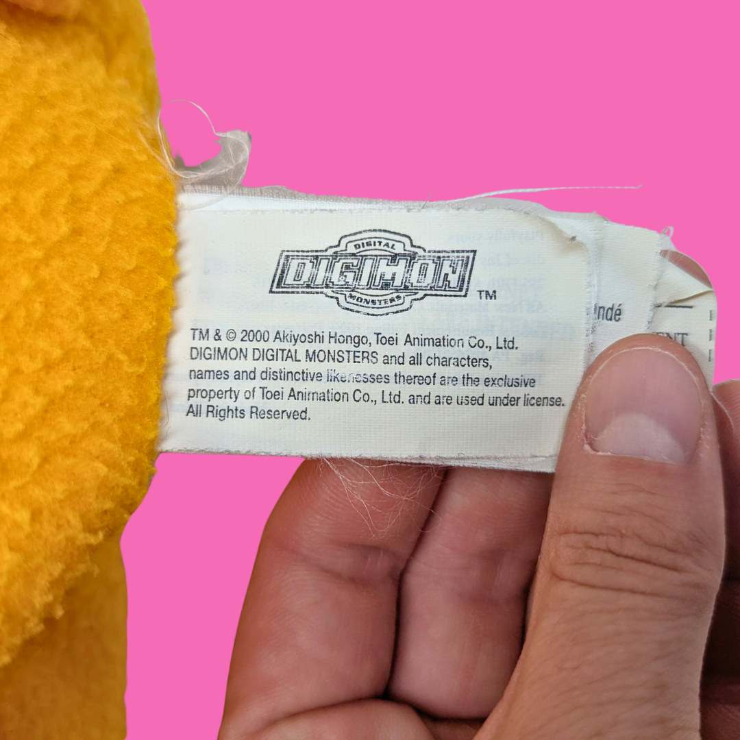 Y2K 2000's Digimon Agumon Plushie
