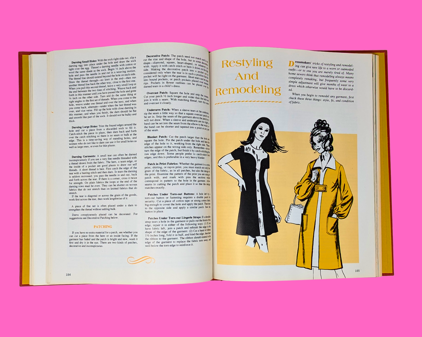 Livre complet de couture, couverture rigide, vintage des années 1970