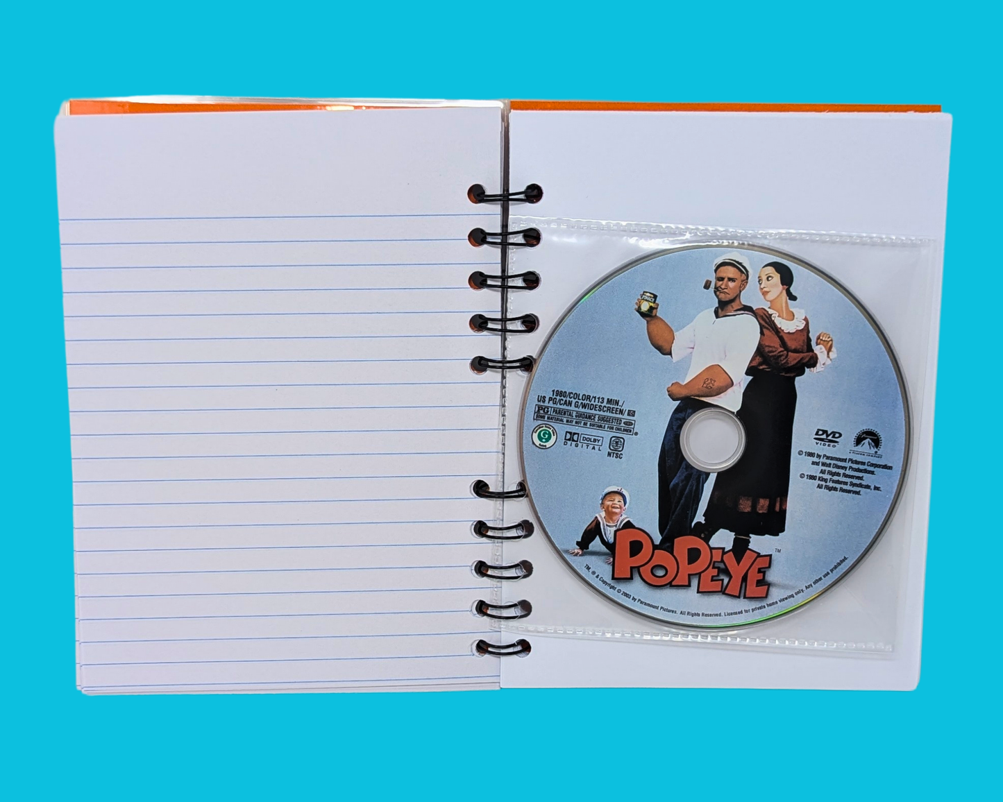 Popeye DVD Movie Notebook
