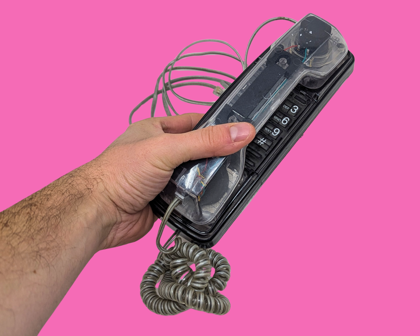 Y2K Transparent Telephone, Not Tested