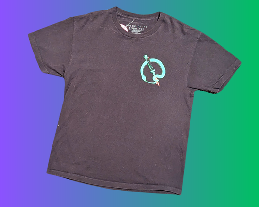 T-shirt Y2K Queens of the Stone Age dans Times New Roman, taille L