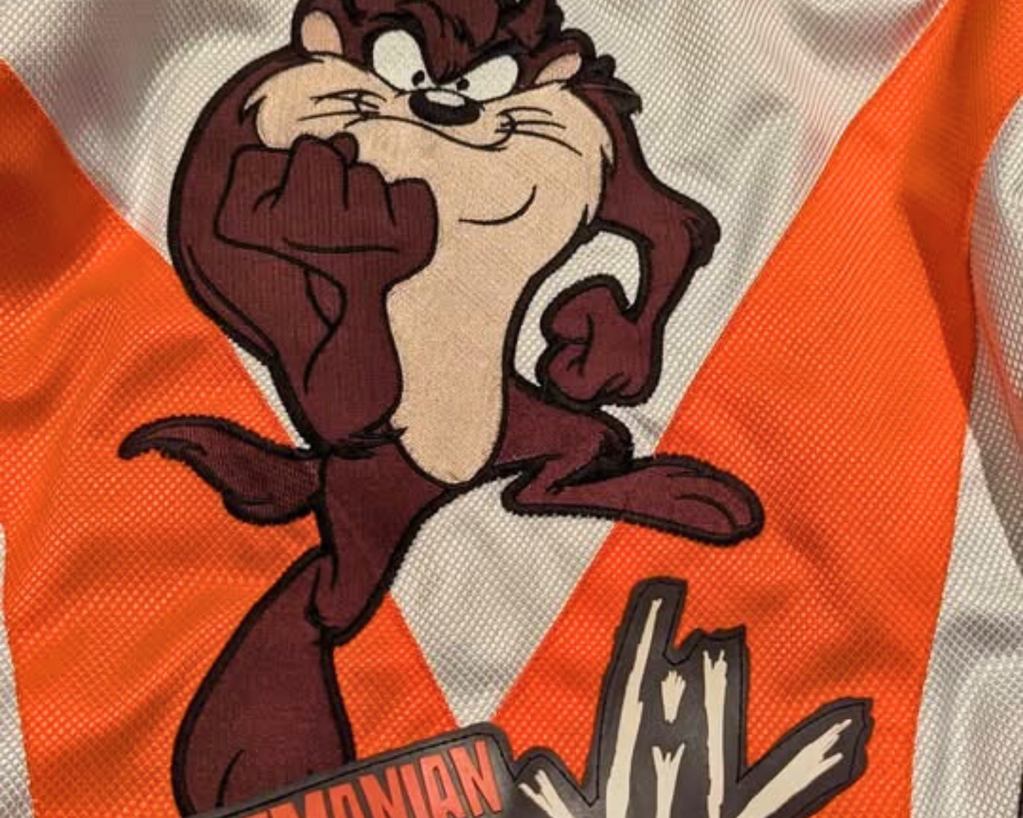 Y2K The Looney Tunes The Devil of Tazmania Motorcycle Jacket Size XS