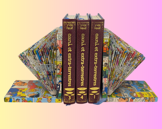 Serre-livres de bandes dessinées Archie pliés faits à la main et recyclés