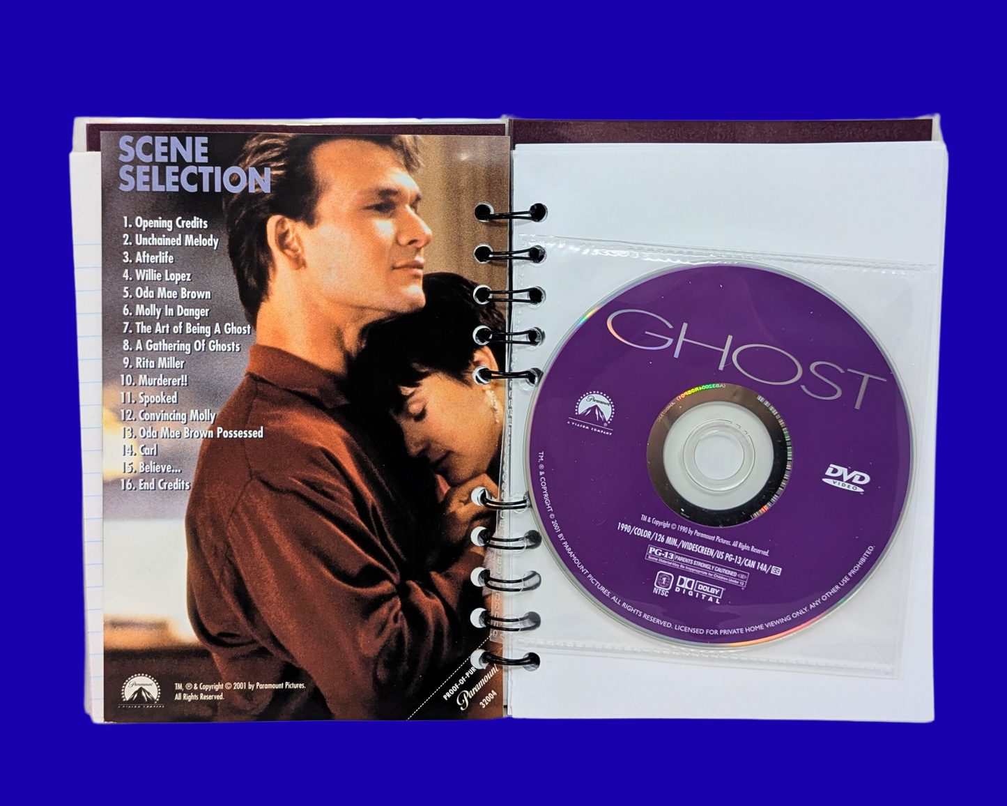 Carnet de notes du film DVD Ghost