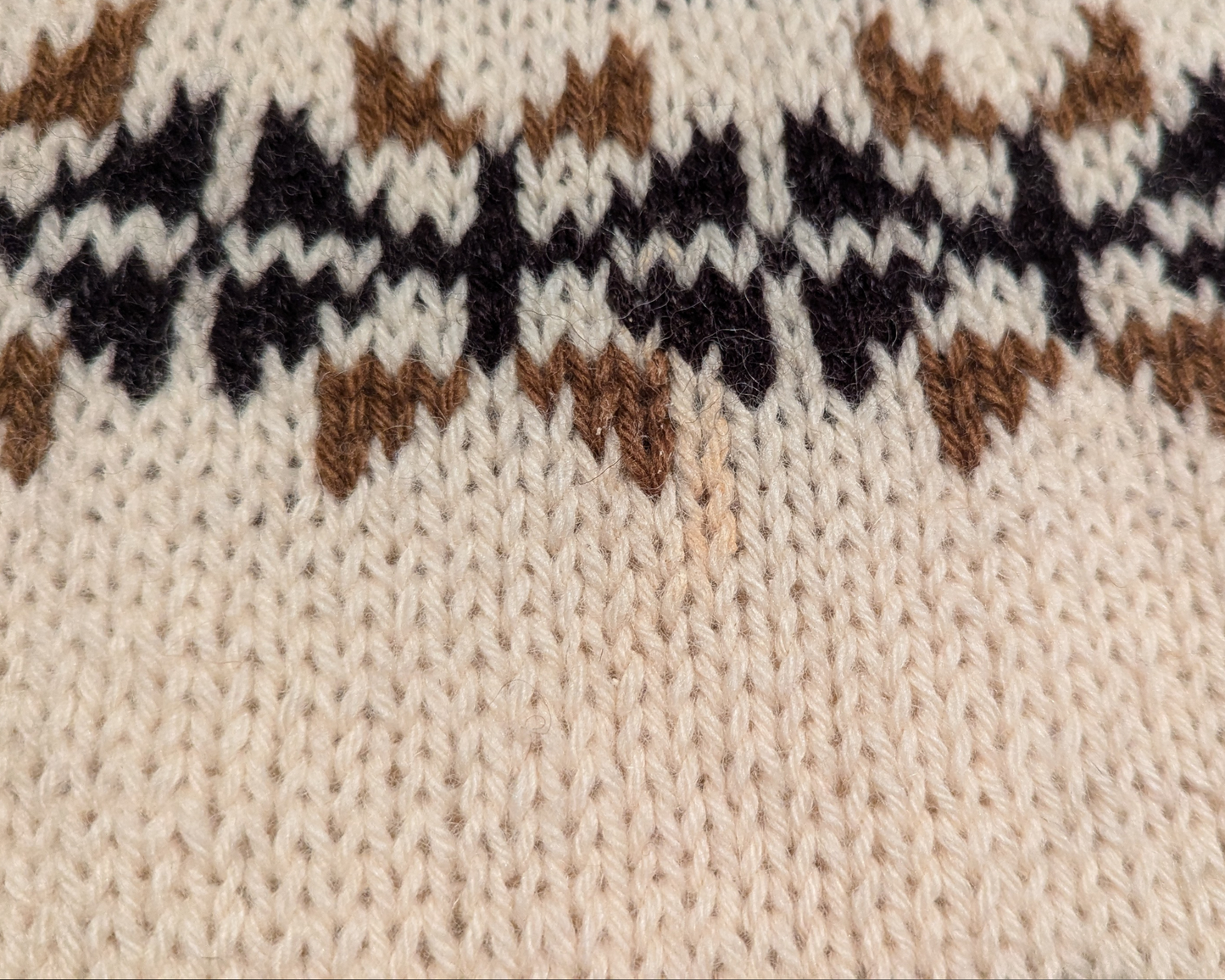 Vintage 1970's 100% Pure Wool Handmade in Holland Knitwear Sweater Size L