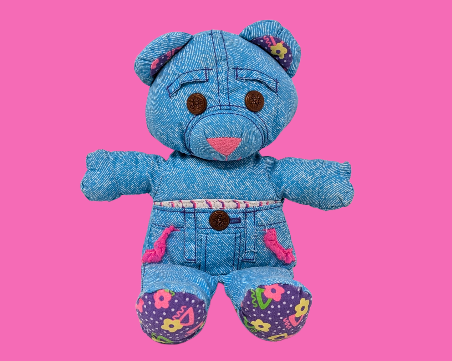 Ours Doodle bleu vintage des années 1990 par Doodle Pets