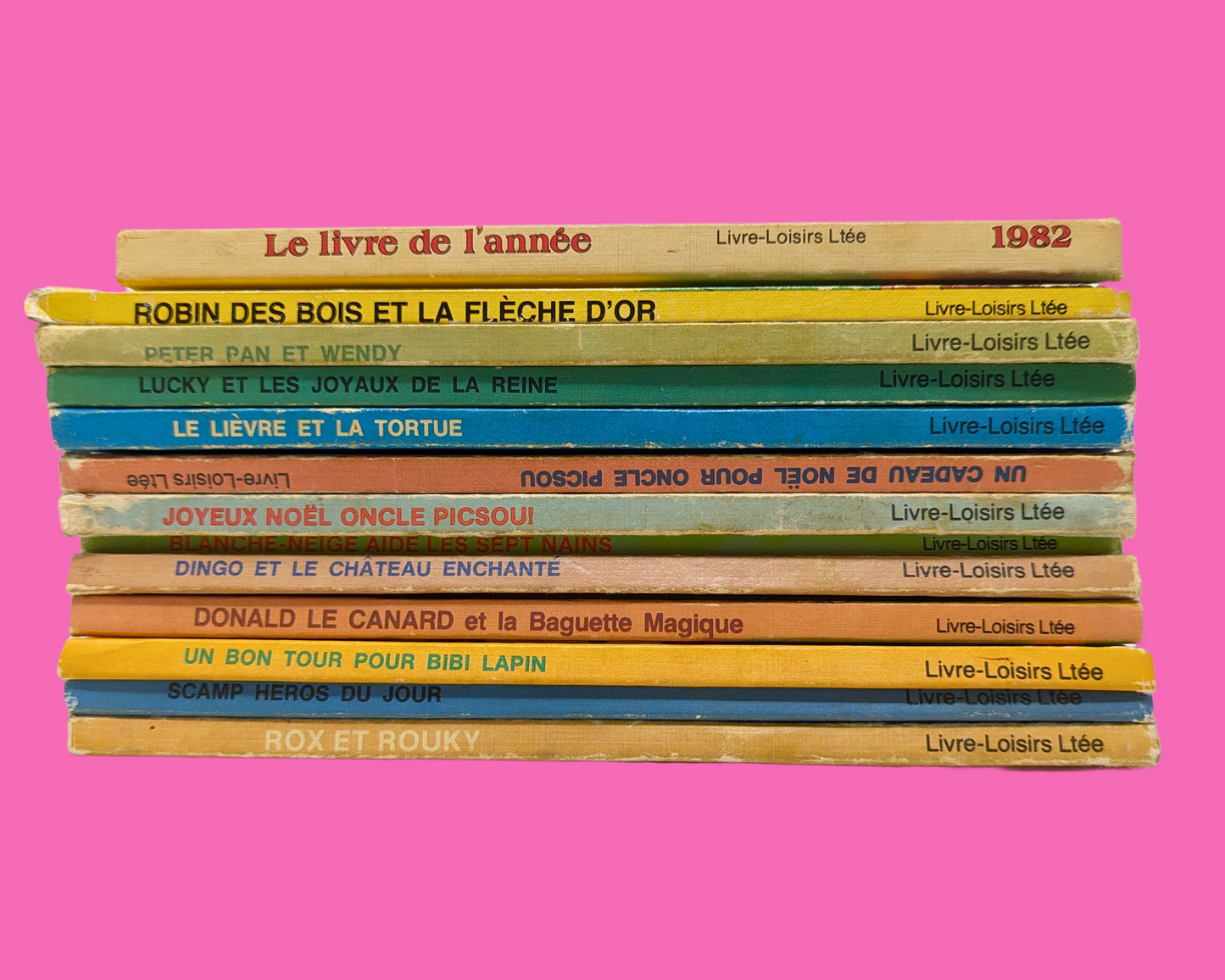 Lot de 13 livres français Walt Disney vintage des années 1990