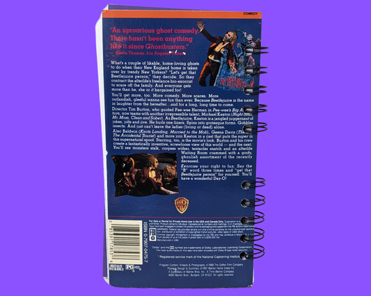 Carnet de notes du film Beetlejuice VHS