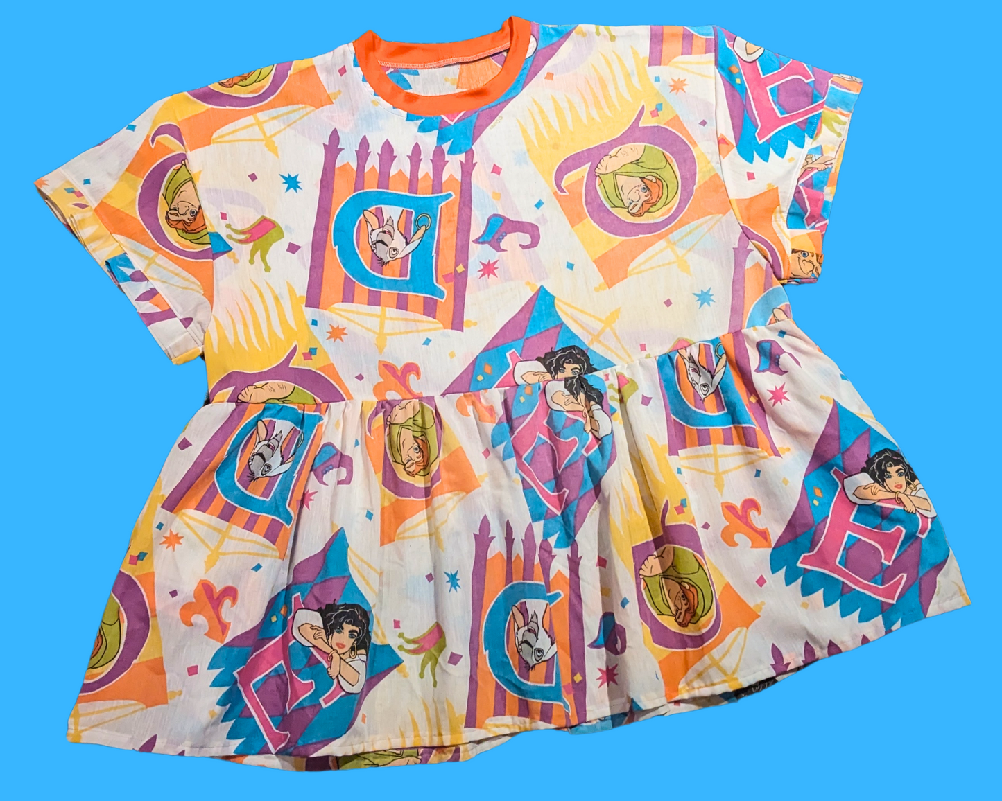 Robe du Bossu de Notre-Dame de Walt Disney, fabriquée à la main et recyclée, taille 2XL