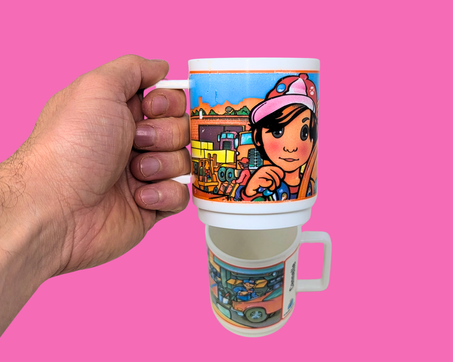 Vintage 1980's Passe Partout Plastic Cups, Sold Together