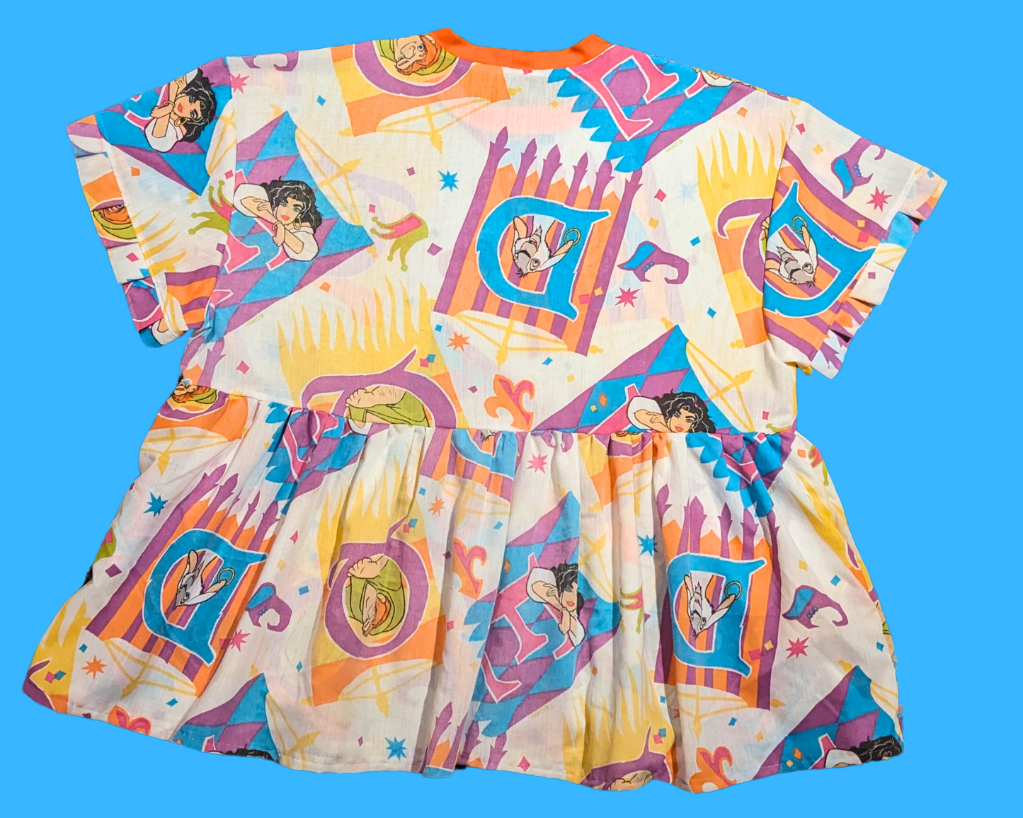 Robe du Bossu de Notre-Dame de Walt Disney, fabriquée à la main et recyclée, taille 2XL