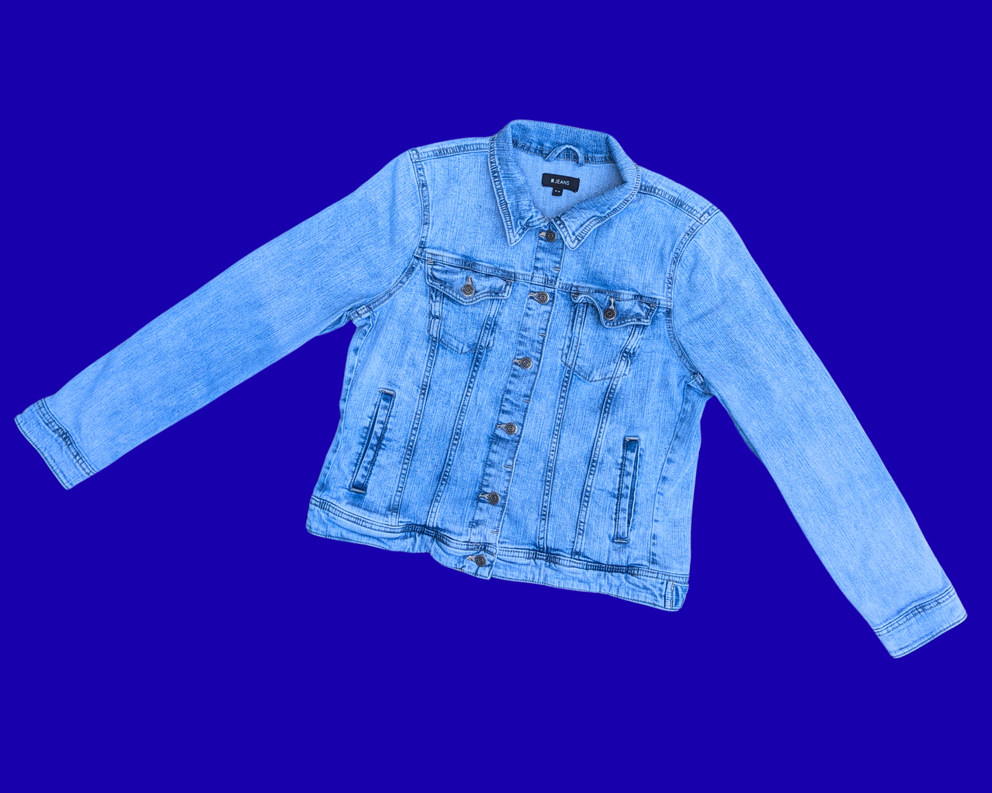 Handmade, Upcycled Céline Dion Denim Jacket Size M