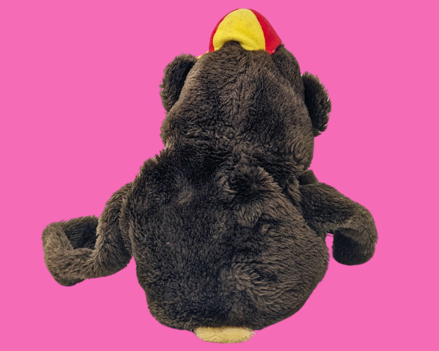 Marionnette en peluche singe vintage des années 1980