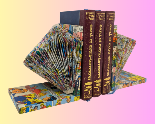 Serre-livres de bandes dessinées Archie pliés faits à la main et recyclés