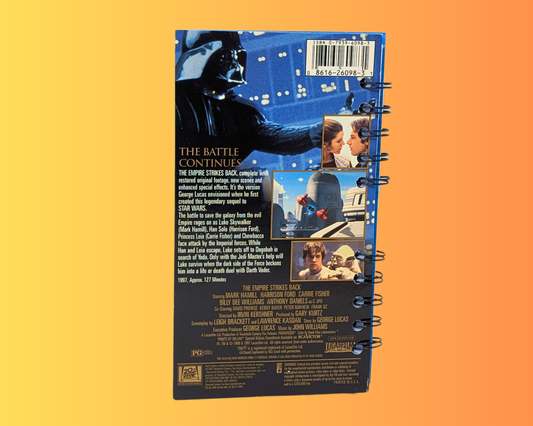 Star Wars, The Empire Strikes Back VHS Movie Notebook