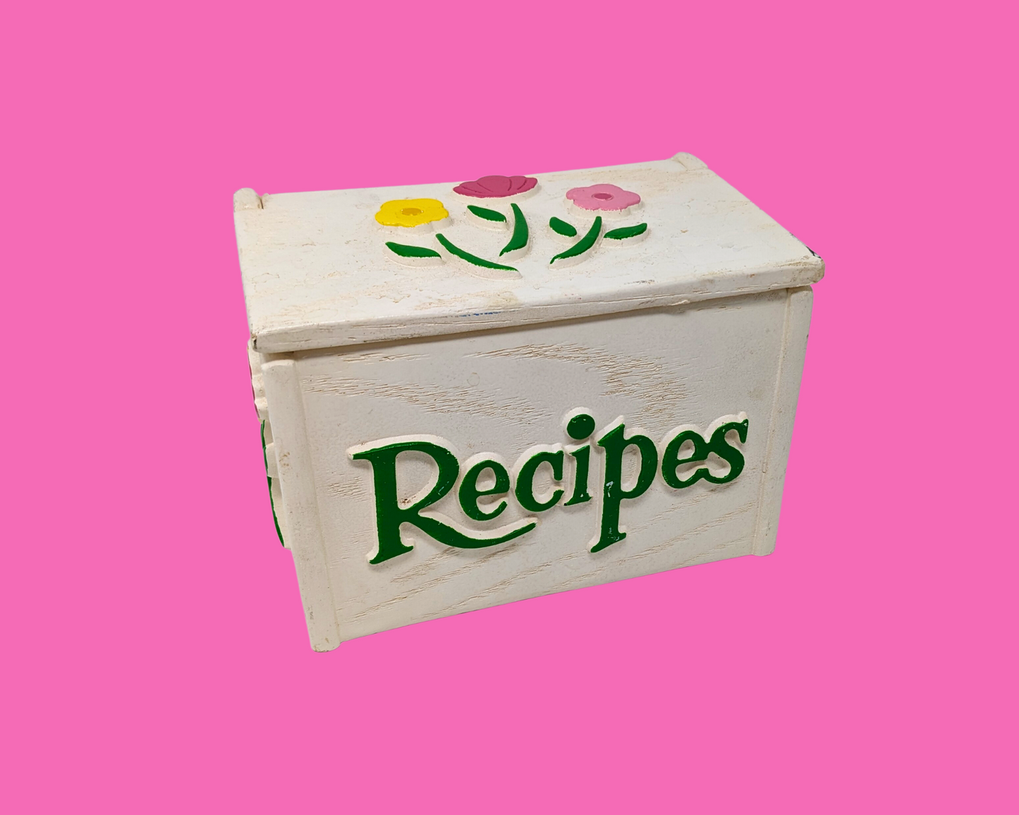Petite boîte à recettes vintage des années 1960