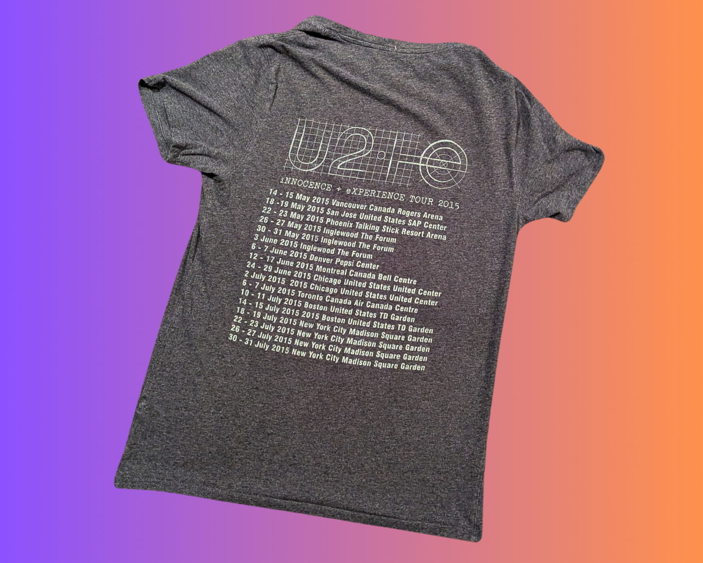 Official U2 Innocence Tour 2015 T-Shirt Size M