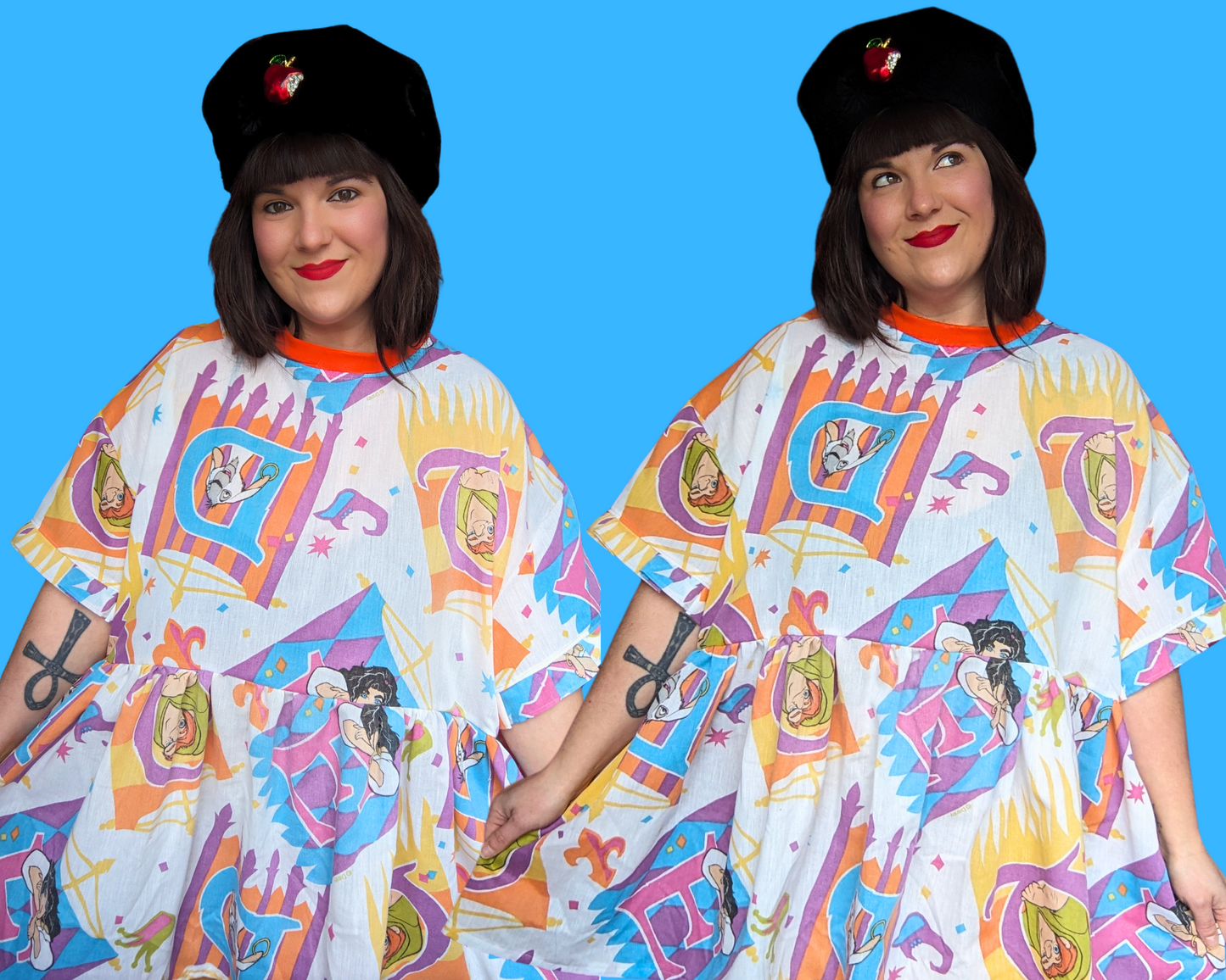Robe du Bossu de Notre-Dame de Walt Disney, fabriquée à la main et recyclée, taille 2XL
