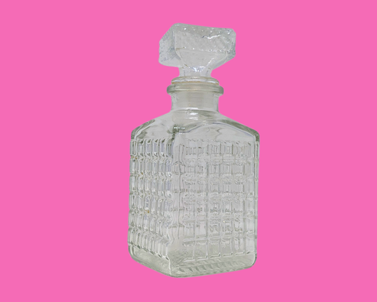 Petite carafe en verre vintage des années 1960