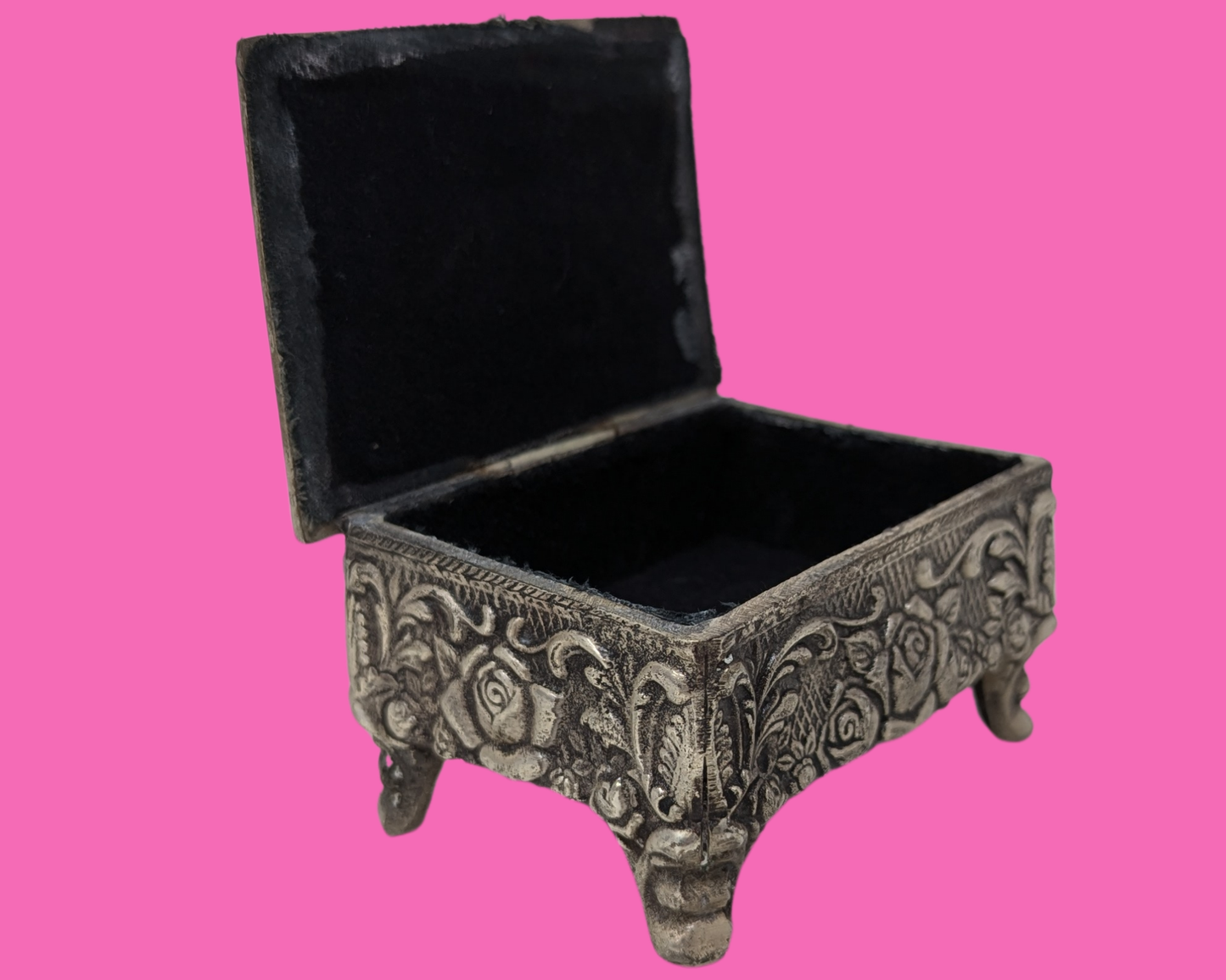 Vintage 1970's Metal Decorative Box