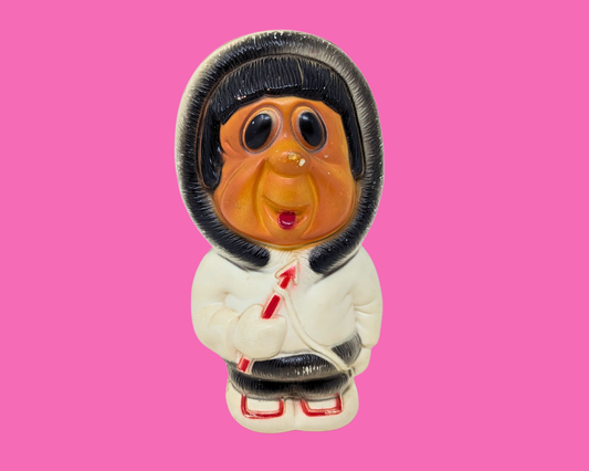 Tirelire en plastique vintage Mr Eskimo