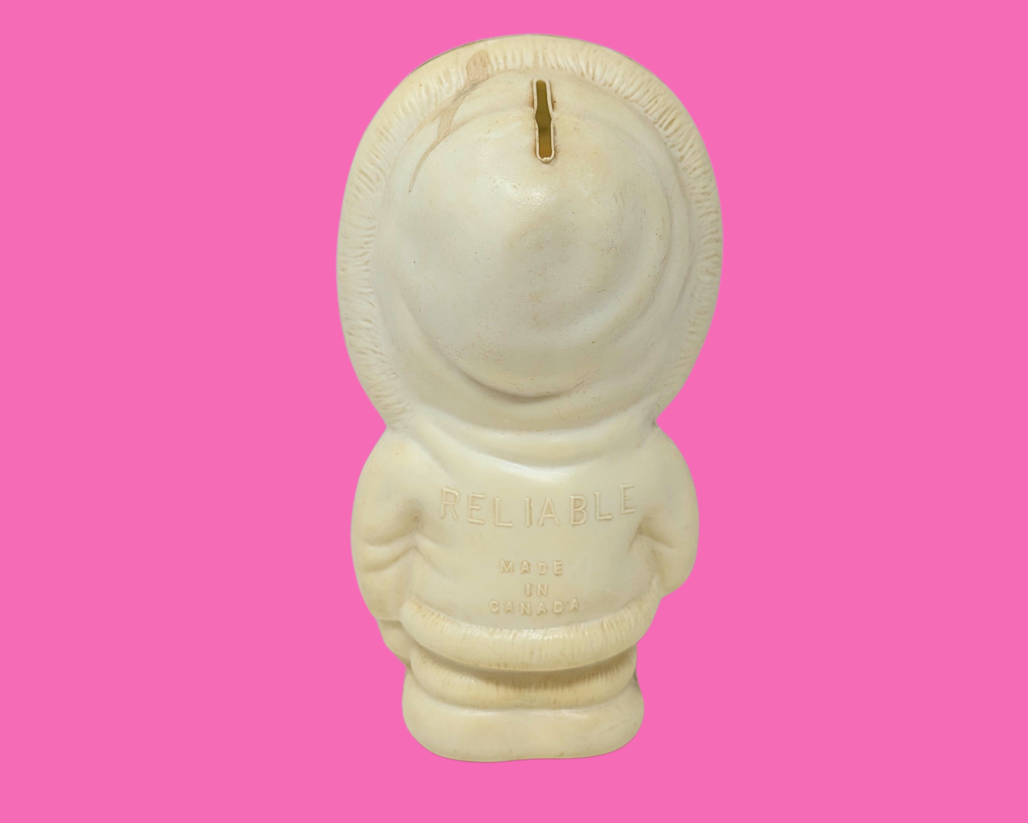 Vintage Mr Eskimo Plastic Piggy Bank