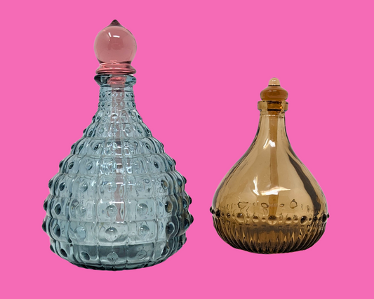 Ensemble de deux petits flacons de parfum vintage des années 1960