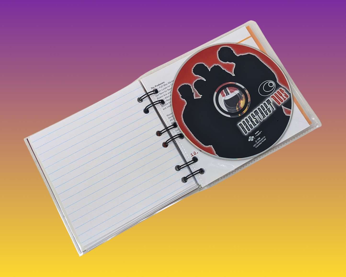 Backstreet Boys CD Notebook