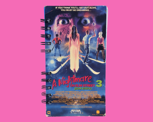 Carnet de notes VHS du film Les Griffes de la nuit 3 : Les Guerriers du rêve